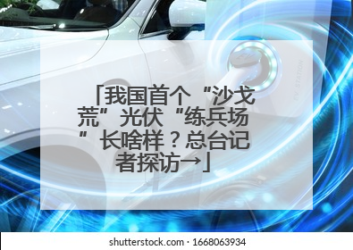 我国首个“沙戈荒”光伏“练兵场”长啥样？总台记者探访→