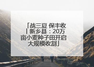 战三夏 保丰收丨新乡县：20万亩小麦种子田开启大规模收割