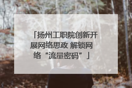 扬州工职院创新开展网络思政 解锁网络“流量密码”