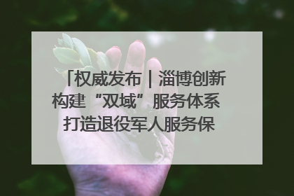 权威发布｜淄博创新构建“双域”服务体系 打造退役军人服务保障“淄博样板”