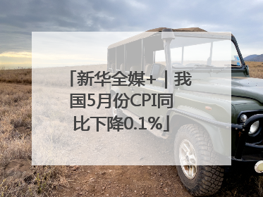 新华全媒+｜我国5月份CPI同比下降0.1%
