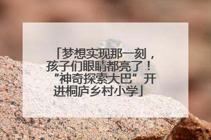 梦想实现那一刻，孩子们眼睛都亮了！“神奇探索大巴”开进桐庐乡村小学