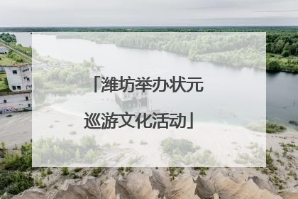 潍坊举办状元巡游文化活动
