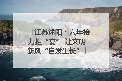 江苏沭阳：六年接力拒“宴” 让文明新风“自发生长”