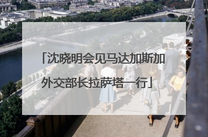 沈晓明会见马达加斯加外交部长拉萨塔一行