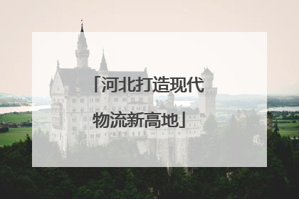 河北打造现代物流新高地