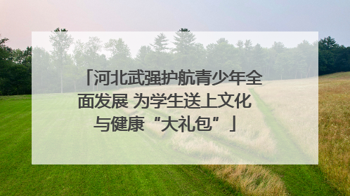 河北武强护航青少年全面发展 为学生送上文化与健康“大礼包”