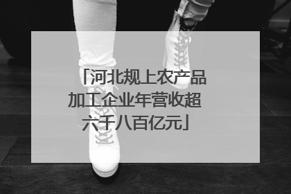 河北规上农产品加工企业年营收超六千八百亿元