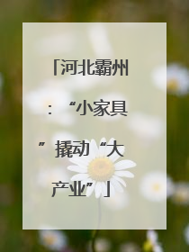 河北霸州：“小家具”撬动“大产业”