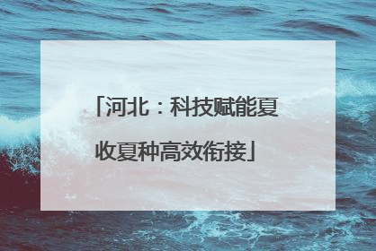 河北：科技赋能夏收夏种高效衔接