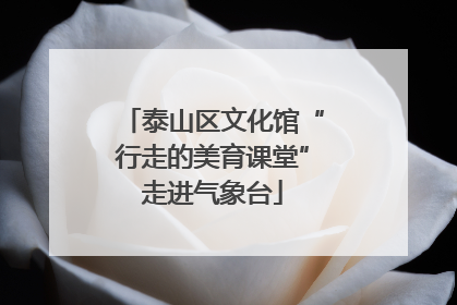 泰山区文化馆“行走的美育课堂”走进气象台