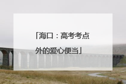 海口：高考考点外的爱心便当