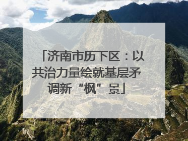 济南市历下区：以共治力量绘就基层矛调新“枫”景