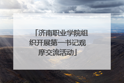 济南职业学院组织开展第一书记观摩交流活动