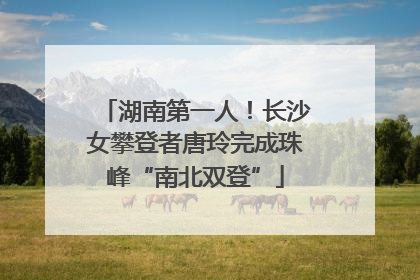 湖南第一人！长沙女攀登者唐玲完成珠峰“南北双登”