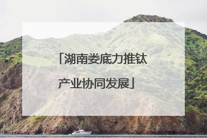 湖南娄底力推钛产业协同发展