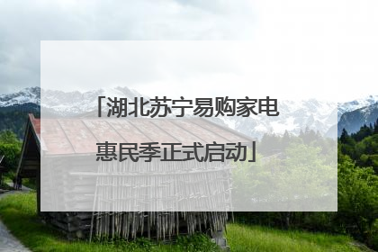 湖北苏宁易购家电惠民季正式启动