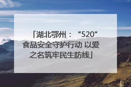 湖北鄂州：“520”食品安全守护行动 以爱之名筑牢民生防线