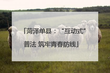 菏泽单县：“互动式”普法 筑牢青春防线