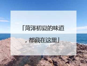 菏泽初夏的味道，都藏在这里