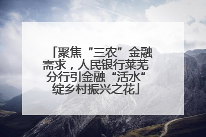 聚焦“三农”金融需求，人民银行莱芜分行引金融“活水”绽乡村振兴之花