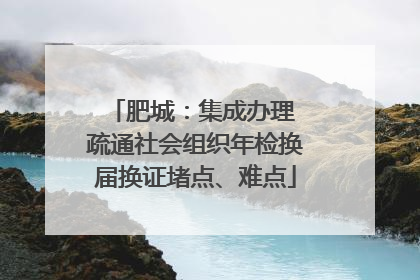 肥城：集成办理 疏通社会组织年检换届换证堵点、难点