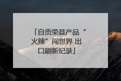 自贡荣县产品“火辣”闯世界 出口刷新纪录
