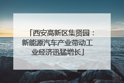 西安高新区集贤园：新能源汽车产业带动工业经济迅猛增长