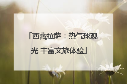 西藏拉萨：热气球观光 丰富文旅体验