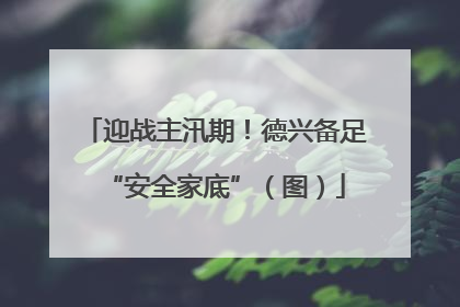 迎战主汛期！德兴备足“安全家底”（图）