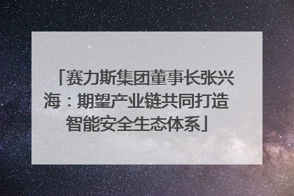 赛力斯集团董事长张兴海：期望产业链共同打造智能安全生态体系