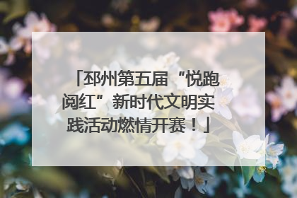 邳州第五届“悦跑阅红”新时代文明实践活动燃情开赛！