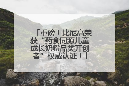 重磅！比尼高荣获“药食同源儿童成长奶粉品类开创者”权威认证！