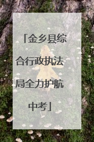 金乡县综合行政执法局全力护航中考