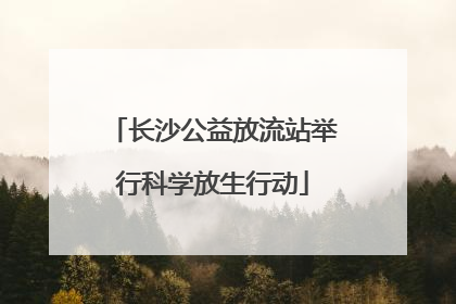 长沙公益放流站举行科学放生行动