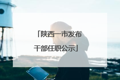 陕西一市发布干部任职公示
