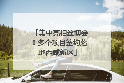 集中亮相丝博会！多个项目签约落地西咸新区