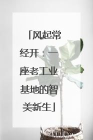 风起常经开：一座老工业基地的智美新生
