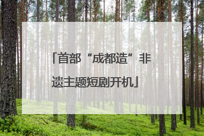 首部“成都造”非遗主题短剧开机