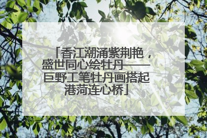 香江潮涌紫荆艳，盛世同心绘牡丹——巨野工笔牡丹画搭起港菏连心桥