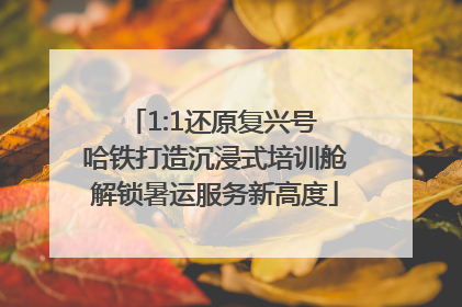 1:1还原复兴号 哈铁打造沉浸式培训舱解锁暑运服务新高度