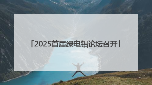 2025首届绿电铝论坛召开
