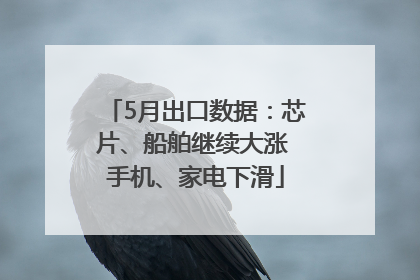 5月出口数据：芯片、船舶继续大涨 手机、家电下滑