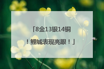 8金13银14铜！鲤城表现亮眼！