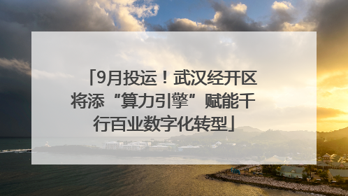 9月投运！武汉经开区将添“算力引擎”赋能千行百业数字化转型